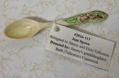 Jam Spoon - belonged to Jimmy and Elsie Tallentire.