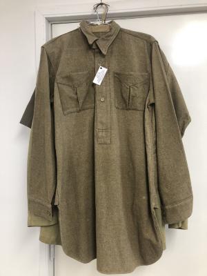 Military shirt belonged to R. A. Nicol