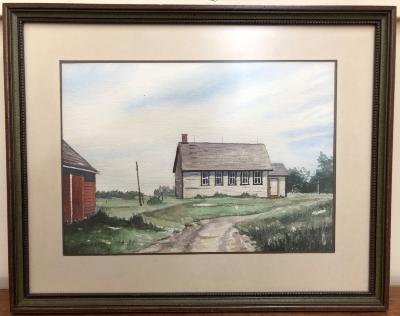 Burrows School - Painted by David McKay