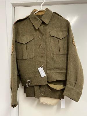 Army jacket worn by R. A. Nicol in World War 2.