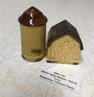 Salt & Pepper Shakers - Barn & Tower