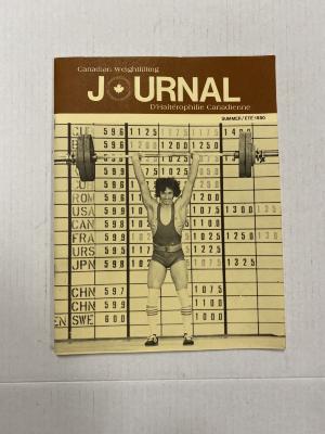 Canadian Weightlifting Journal Summer 1980