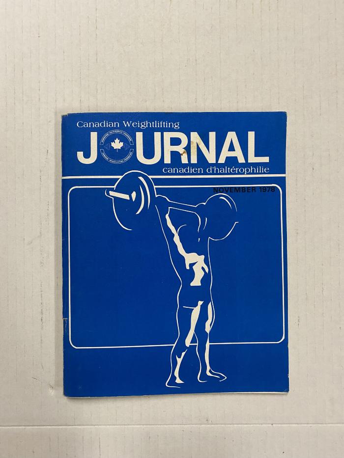 Canadian Weightlifting Journal November 1978