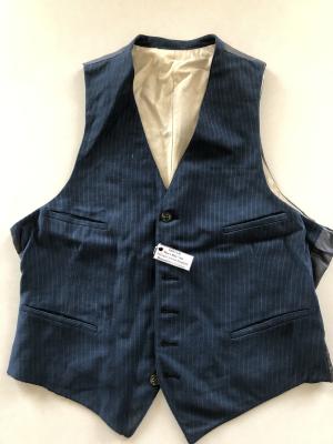 Blue Men's Vest - belonged to Fred Shepherd