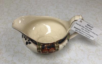 Gravy Boat - From the 1930s. Belonged to Jimmy and Elsie Tallentire.