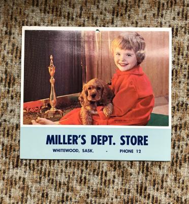 Miller's Dept. Store Calendar