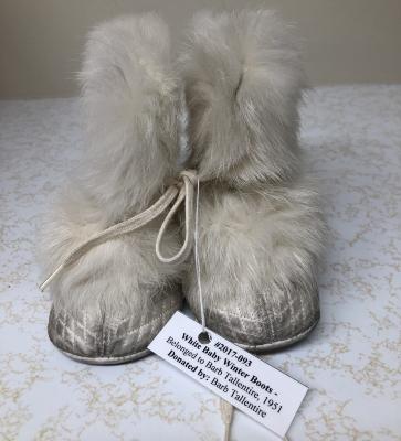 White Baby Winter Boots - Belonged to Barb Tallentire, 1951