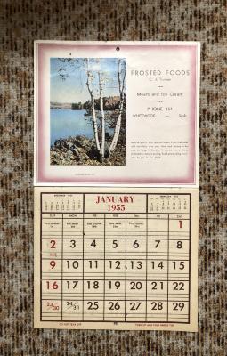 Frosted Foods Calendar