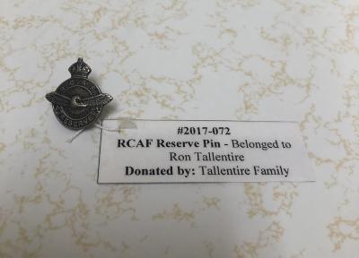 RCAF Reserve Pin - Belonged to Ron Tallentire