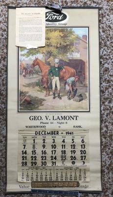 Geo. V. Lamont Calendar