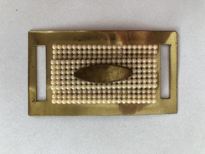 Belt Buckle - pearlized, gold - Norah Kay