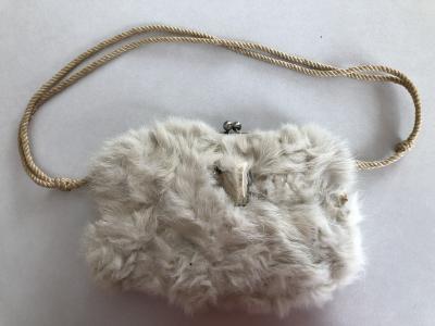 Purse - white mink - Norah Kay