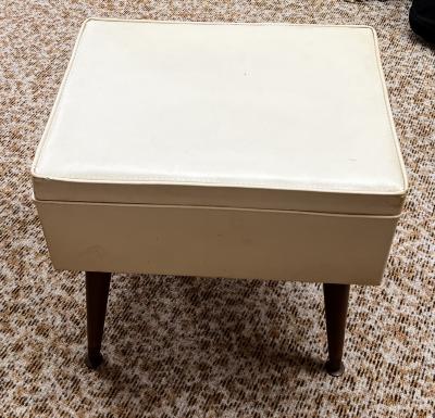 1954 Burlington White Sewing Box Stand