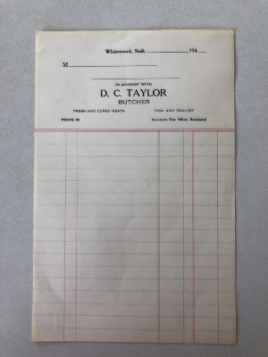 Ledger Paper - D.C. Taylor