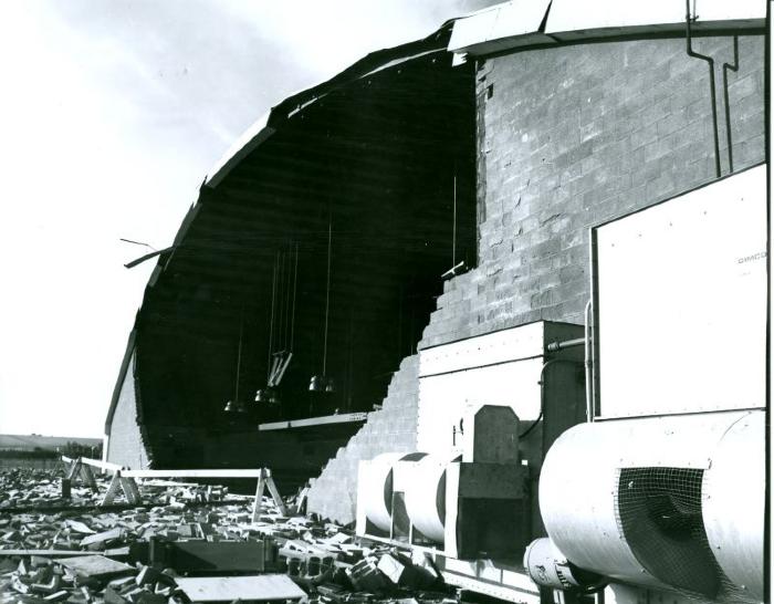 Civic Centre Storm Damage (1975-07)