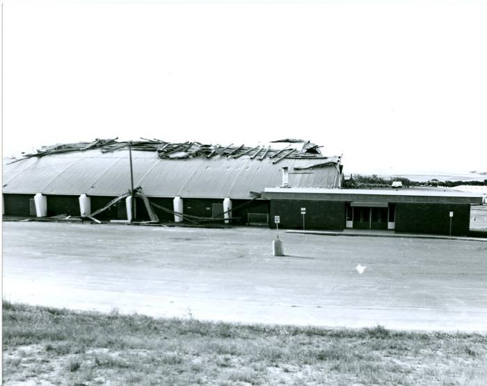 Civic Centre Storm Damage (1975-07)