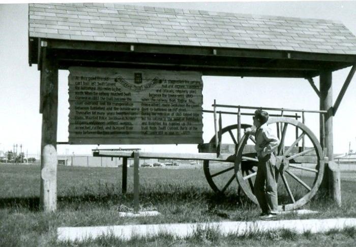 Red River Cart and the Battleford Trail Site