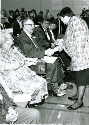 Lieutenant Governor of Saskatchewan Sylvia Fedoruk and Honoured Citizens Florence Westrom, Jim Parsons, Ed & Pat Smith