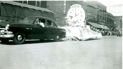 Frontier Days Parade Weston's Float (c.1955)