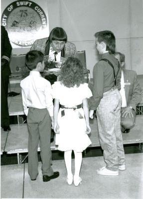 Lieutenant Governor of Saskatchewan Sylvia Fedoruk and Children