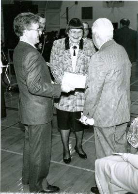 Lieutenant Governor of Saskatchewan Sylvia Fedoruk and Mayor Len Steain