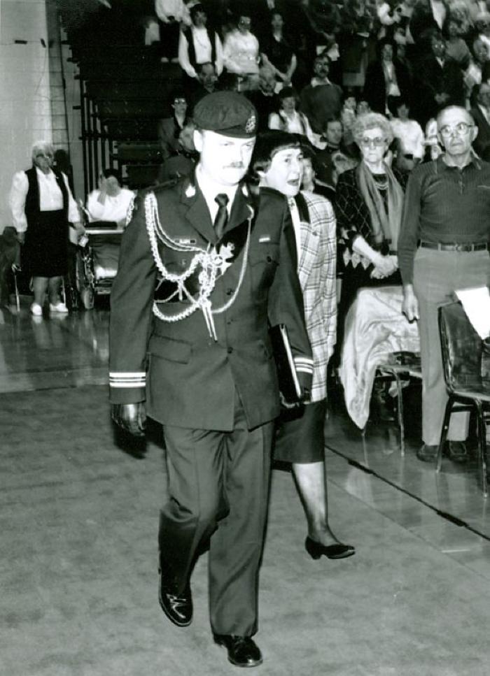 Honour Guard and Lieutenant Governor of Saskatchewan Sylvia Fedoruk