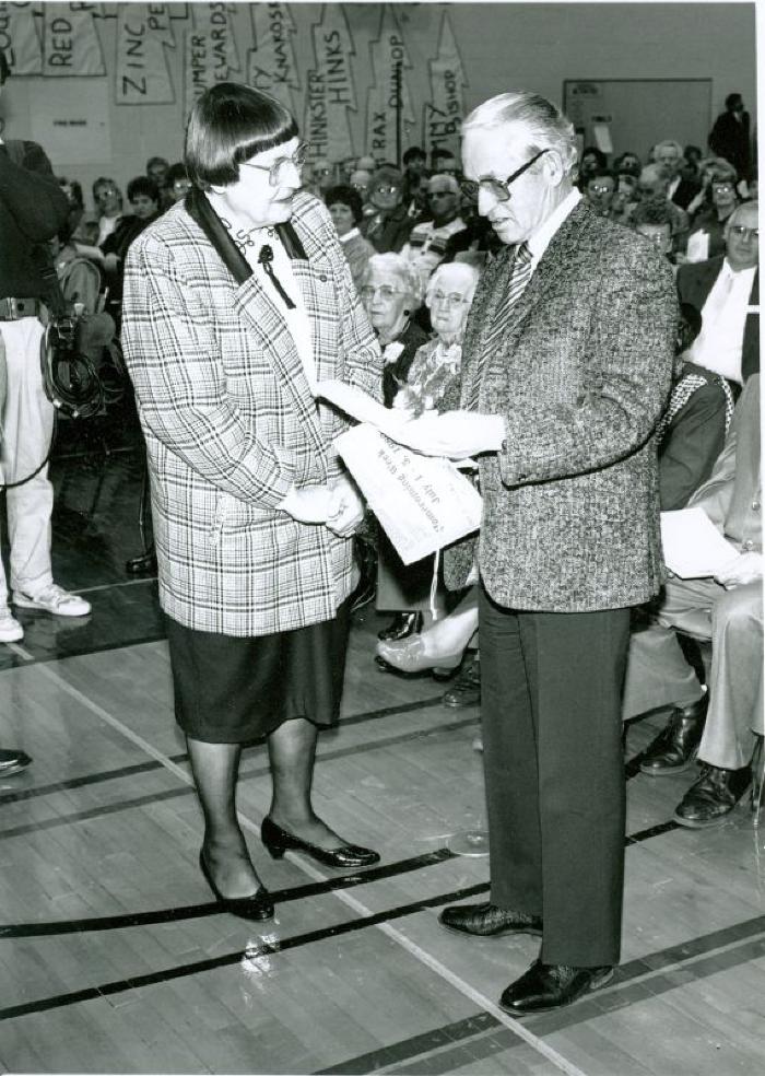 Lieutenant Governor of Saskatchewan Sylvia Fedoruk and Dr Noble Irwin