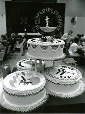 Cake at City of Swift Current's 75th Anniversary Luncheon