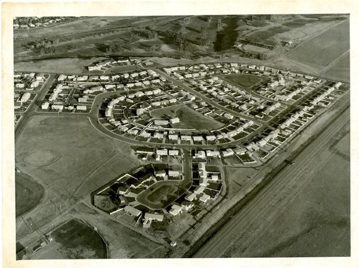 Aerial View of McDonald Crescent Area (c.1970s)