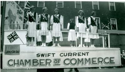 Frontier Days Parade Chamber of Commerce Float (c.1955)