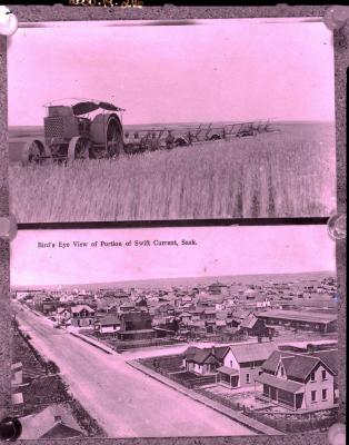 Aerial View of Tractor in Field