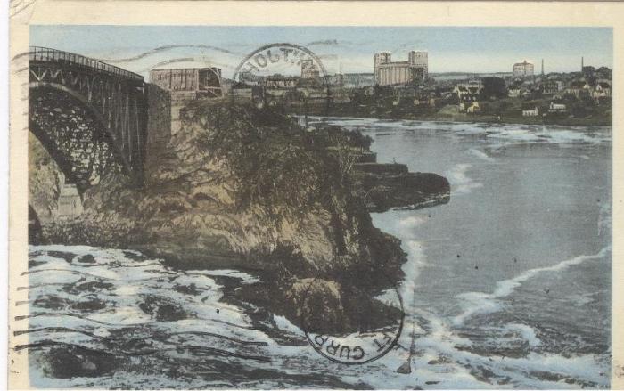 Reversing Falls at Low Tide, Saint John, New Brunswick Postcard