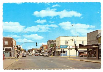 Downtown Swift Current Postcard (c.1980)