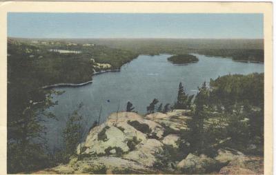 Mountain Lake, Near White Fish, North Shore, Lake Superior Postcard