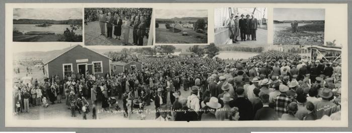 Opening of Saskatchewan Landing Bridge Collage (1951-06)