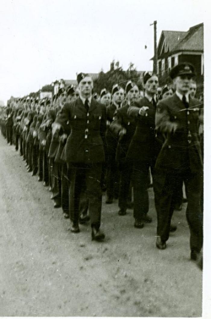 Airmen in Frontier Days Parade (c.1943)