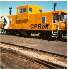 Canadian Pacific Railway Caboose, Swift Current (1984-07)