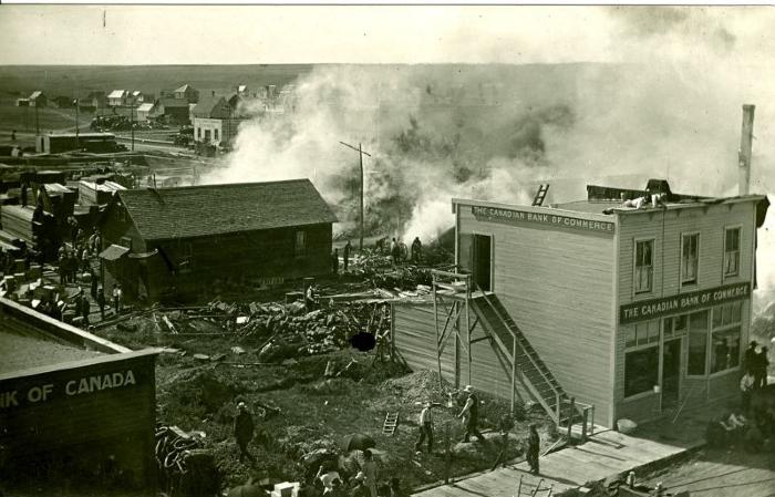 Great West Northern Supply Company Fire Postcard (1911-06-16)