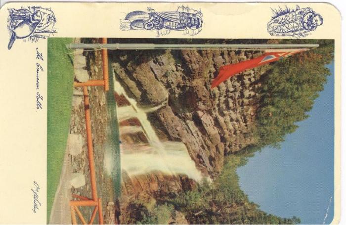 Cameron Falls, Alberta Postcard