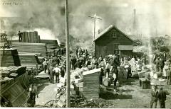 Great West Northern Supply Company Fire Postcard (1911-06-16)