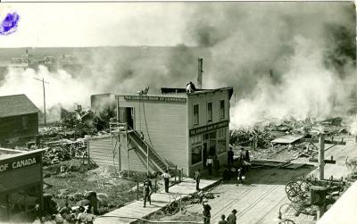 Great West Northern Supply Company Fire Postcard (1911-06-16)