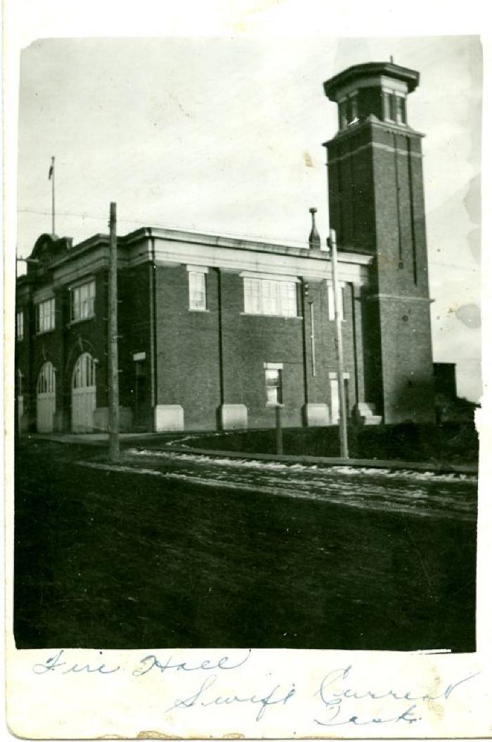 Fire Hall Postcard (c.1918)