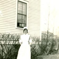 Nurse in Front of Nurses Residence (c.1932)