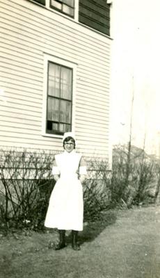 Nurse in Front of Nurses Residence (c.1932)