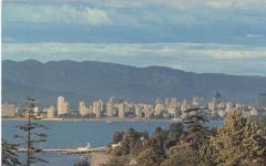 English Bay Panoramic View, Vancouver Postcard