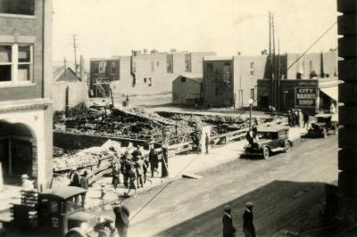 W W Cooper Store Fire, Swift Current (1926-07)