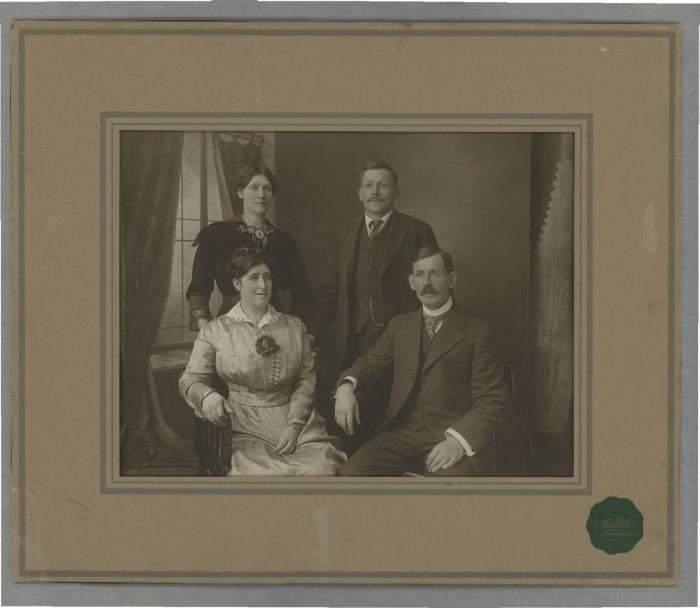 Annabella & Emmanuel Cross Wedding, Mr & Mrs Paul Shuman (1917-03)