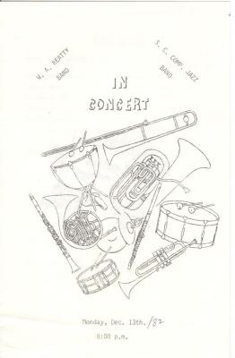 Swift Current Composite High School Jazz 'In Concert' Program (1982)