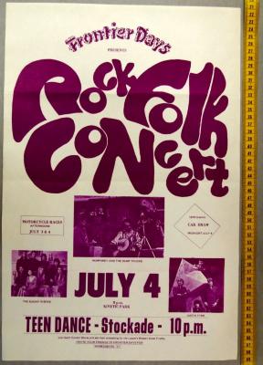 Frontier Days Poster - Rock/Folk Concert (1971-07-01)