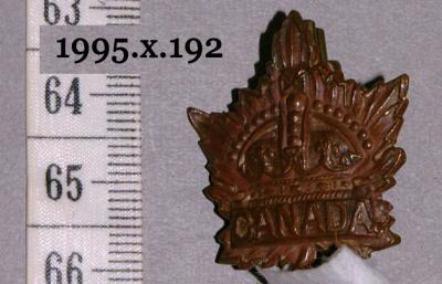 Canadian Army Collar Badge